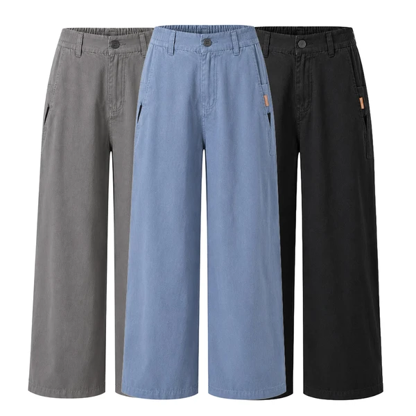 [Leve 3 Pague 2] Calça Feminina Santorini em Algodão e Seda Gelo (Moderna e Sofisticada!)