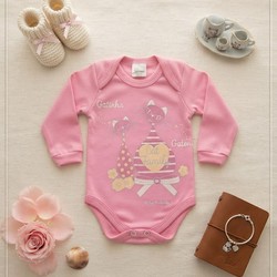 BODY BICHO MOLHADO GATINHA ROSA