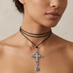 CORDÃO CRUZ STRASS