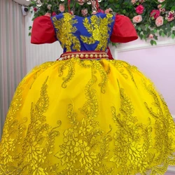 Vestido Temático Luxo Bordado - Branca de Neve  