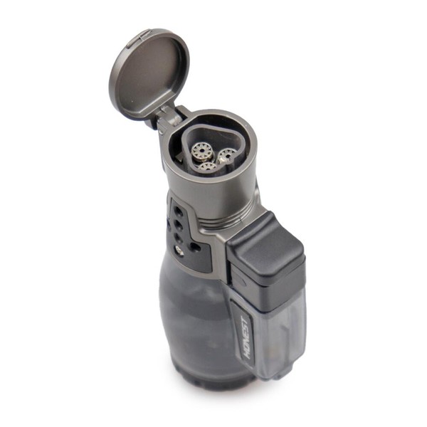 Isqueiro Maçarico Honest 725 - Preto (3 Chamas)