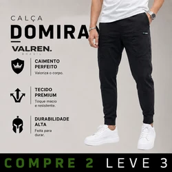 [COMPRE 2 LEVE 3] Calça Masculina Domiran em Tecido RipStop e Poliéster Premium (Visual Forte de Respeito!)