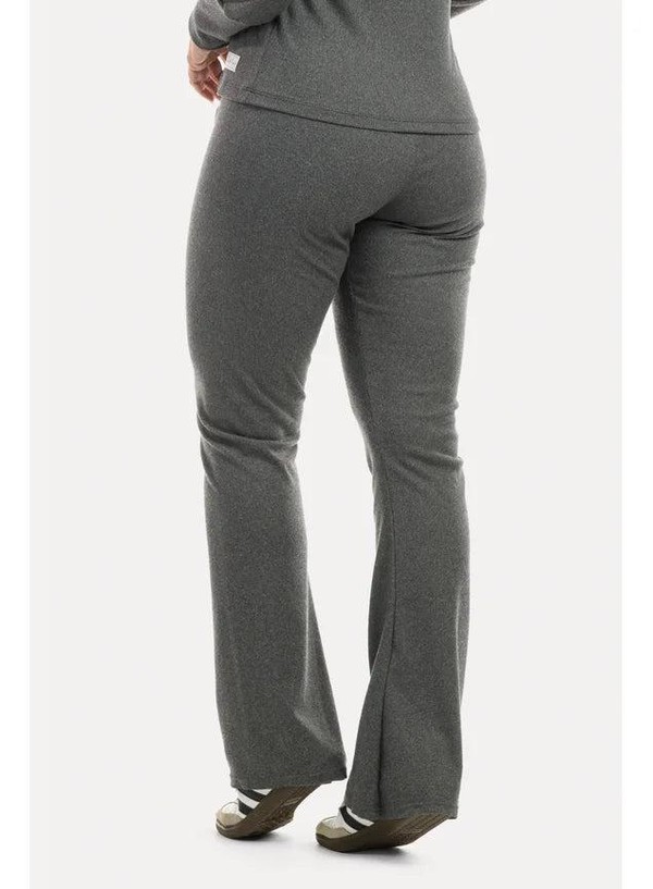 Conjunto Inverno Canelado Cotelê Flare Mescla