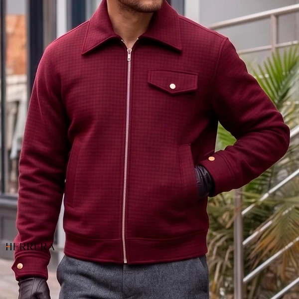 [COMPRE 1 E LEVE 2] Jaqueta Xadrez de Lã Premium – Quente, Confortável e Elegante