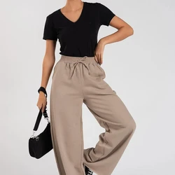 Calça Moletom Sem Pelúcia Wide Leg Tai Terra