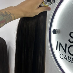 Cabelo Vietnamita 65cm Castanho Claro - 100gr