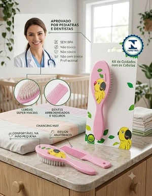 KIT DE CUIDADOS COM OS CABELOS ROSA
