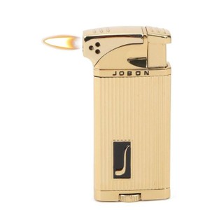 Isqueiro Jobon - Dourado Mod. 3 (Maçarico e Chama Normal)