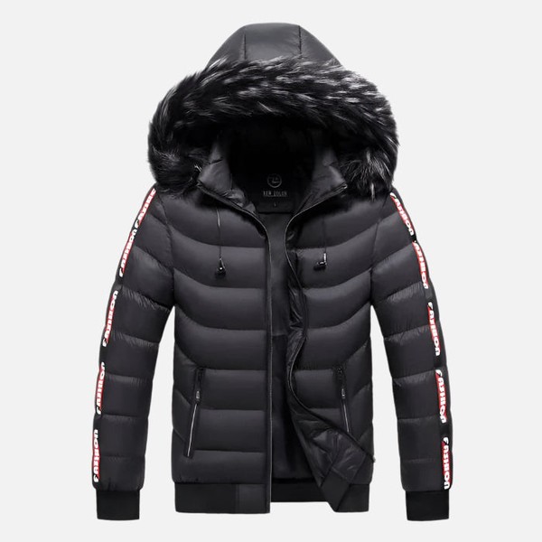 Jaqueta Puffer Masculina Capuz Forrado