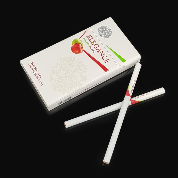 Cigarro Elegance Super Slim Double Apple - Pacote com 10