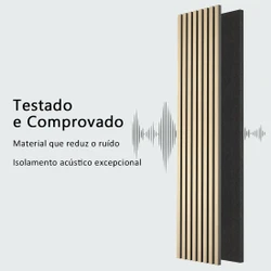 Painel Acústico Ripado 240x60cm