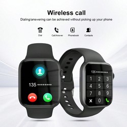 Relógio Inteligente de Silicone Unissex, com Suporte para Chamadas de Telefone, Podômetro, Contagem de Calorias, Alarme, Lembretes de Chamada/Mensagem, Tela Sensível ao Toque Full 2,01, Compatível com Android e iOS, Presente d