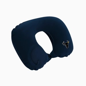 Travesseiro Almofada de Pescoço Inflável e Portátil - AZUL ESCURO