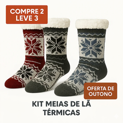 [COMPRE 2 LEVE 3] Kit Meias de Lã Térmicas (OFERTA DE INVERNO)