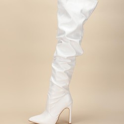 Bota Feminina Salto Alto Cano Longo - Chloe