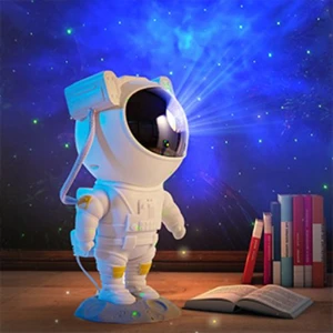 Projetor Astronauta Galáxia com Luz Estrelada e Controle Remoto
