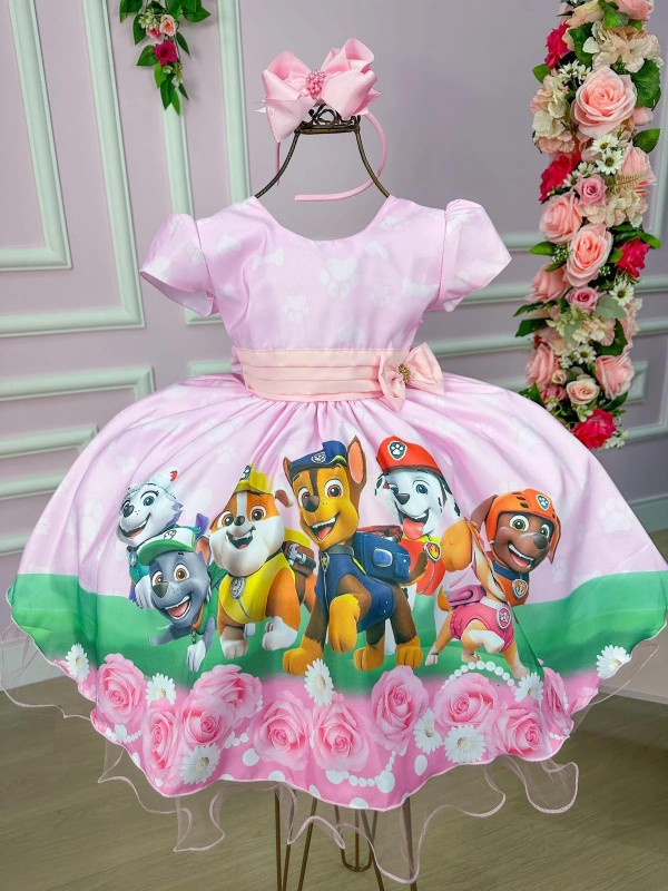 Vestido Temático - Patrulha Canina