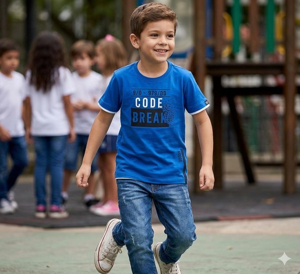 CAMISETA MASCULINA PULLA BULLA AZUL VIOLETA 47955