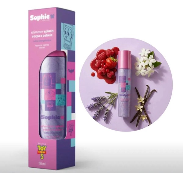 Sophie Shimmer Splash corpo e cabelo  brilho intergaláctico