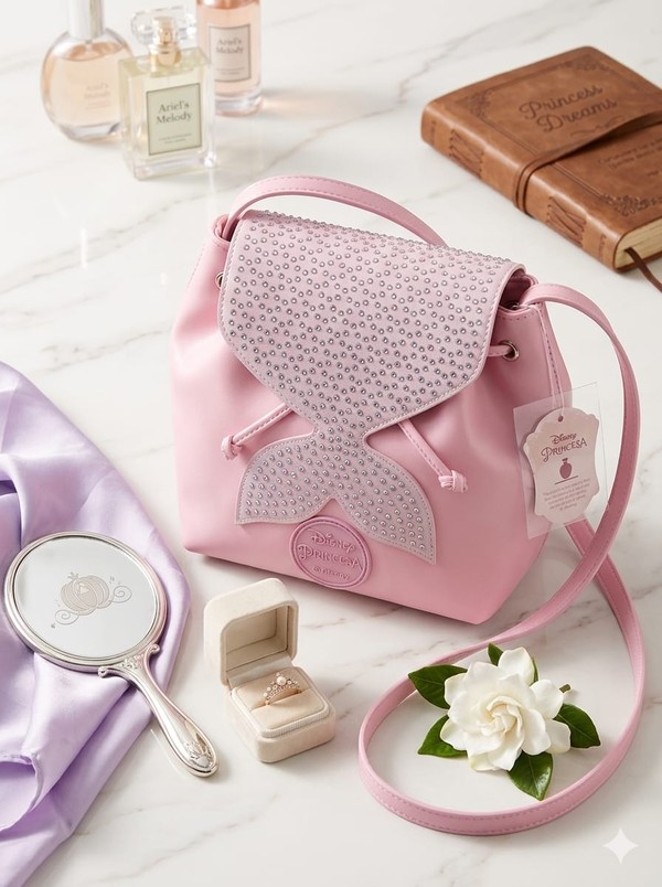 BOLSA INFANTIL PAMPILI SEREIA ROSA PRINCESA ARIEL © DISNEY 6001173