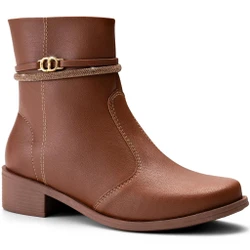 Bota Feminina Montaria Rasteira Cano Baixo