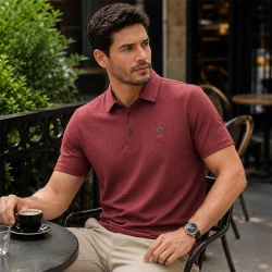 [LEVE 5 PAGUE 3] Polo Masculina Ravello em Malha Seda Gelo e Elastano Premium (Sofisticação em Cada Detalhe)