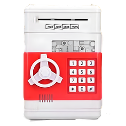 Mini Cofre Eletrônico Digital Senha 4 Dígitos Notas e Moedas