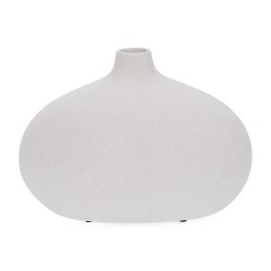 Vaso Decorativo em Cerâmica Cinza 26cm