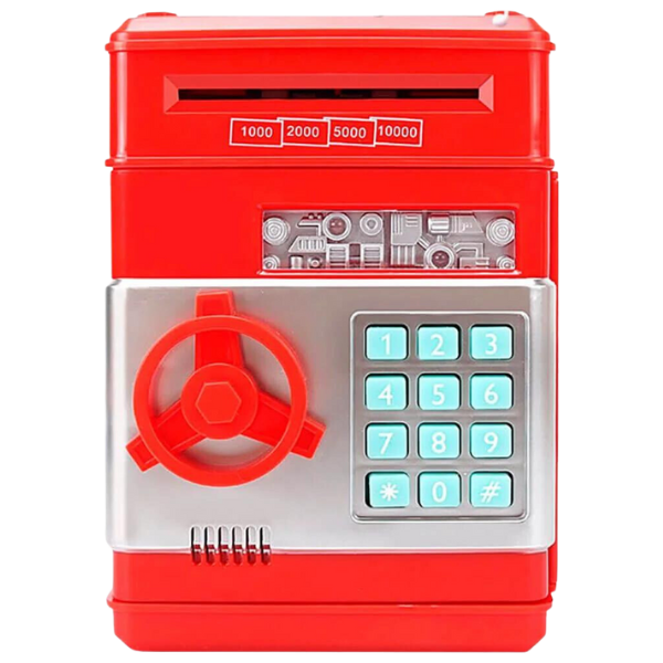 Mini Cofre Eletrônico Digital Senha 4 Dígitos Notas e Moedas