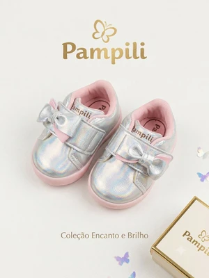 TENIS PAMPILI POM POM PRATA HOLOGRAFICO 108156 