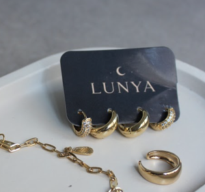 Argola Lyra Dourada Mini