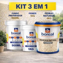 Kit Pedras naturais, Fundo Preparador e Primer