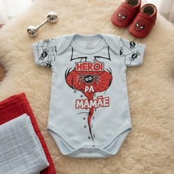BODY HEROI DA MAMÃE BEBE BRINCALHÃO
