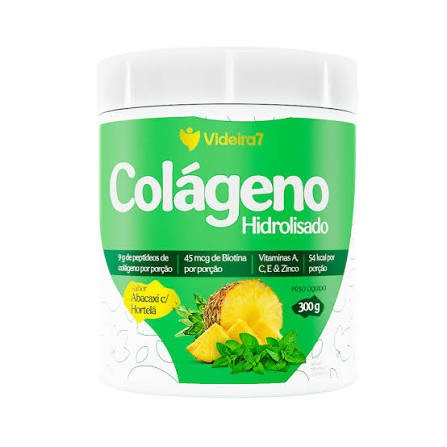 Colágeno Hidrolisado sabor Abacaxi c/ Hortelã 200g - Videira7