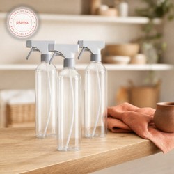 Kit Borrifadores Multiuso Ou 500ml 3 unidades Linha Flow