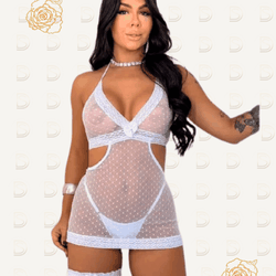 CAMISOLA PAIXÃO TULE 3 PEÇAS