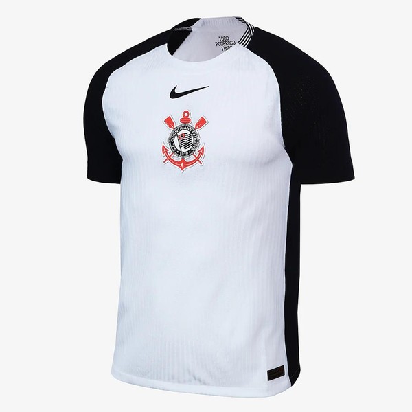 Camisa Corinthians I 25/26 s/n Jogador Masculina - Branco+Preto 1.1