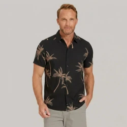 Camisa Vinser Palm Noir