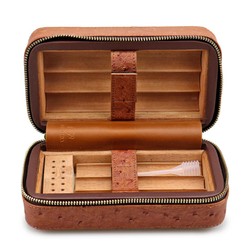 Umidor de Viagem Cohiba para 6 Charutos em Couro - Marrom