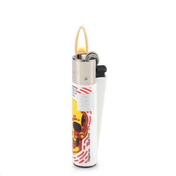 Isqueiro Clipper Skull Fire - Estampas Sortidas (Un.)
