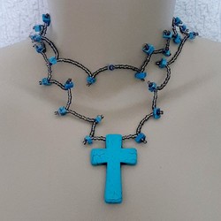 COLAR ARTE TURQUESA 