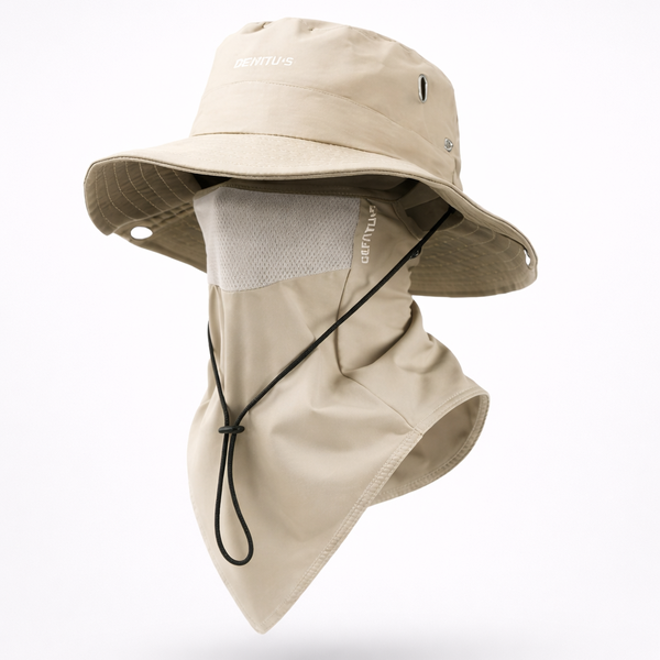 Chapéu Explorer UV40+ com Proteção Facial e de Pescoço