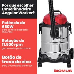 Extratora e Aspirador de Pó 1400W com Tanque Inox 127V/220V + 8 Acessórios Worker