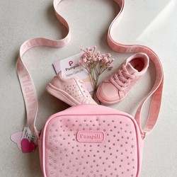 BOLSA INFANTIL PAMPILI GLITTER DEGRADE ROSA NÉON - 6001153