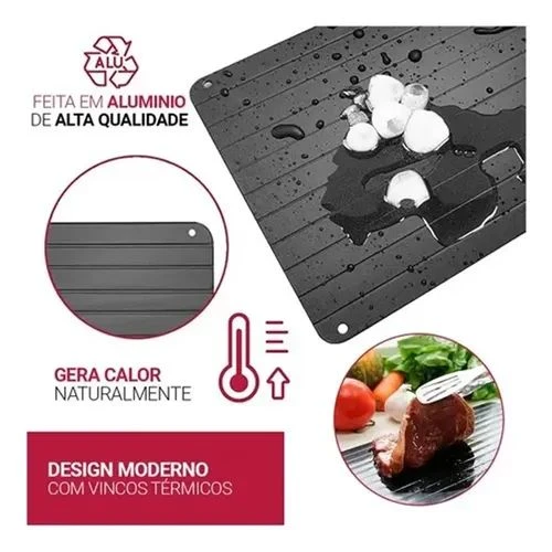 Tábua Descongeladora de Carnes e Alimentos com Condução Térmica