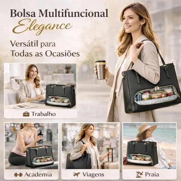 [Pague 1 Leve 2] Bolsa Multifuncional Elegance + Frete Grátis