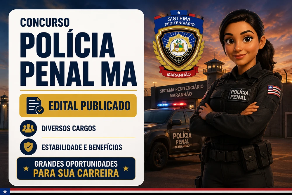 Concurso SEAP MA 2026: editais publicados com 1.059 vagas e salários de até R$ 8,6 mil