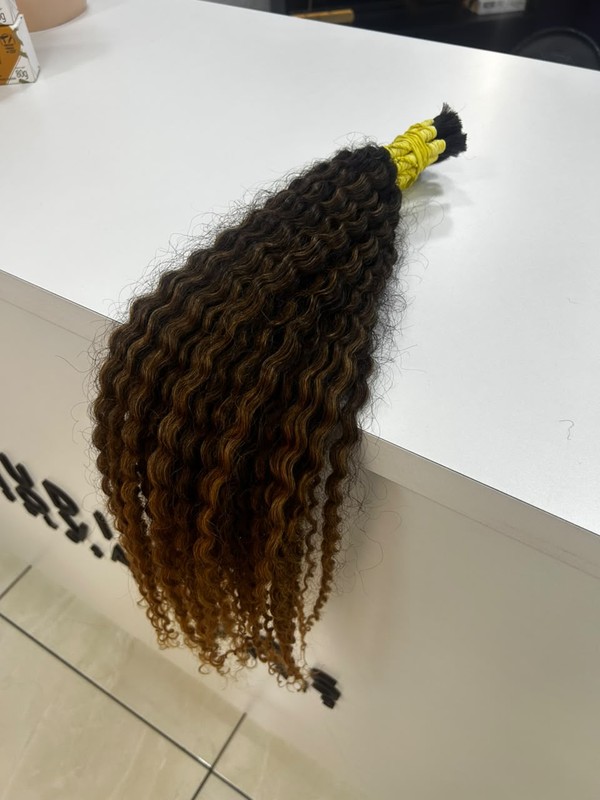 Cabelo Cacho 1 Iluminado Ombre Fios de 70 cm (100g)