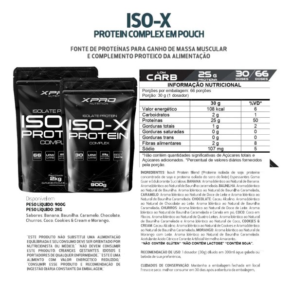 ISO X PROTEIN - REFIL 2KG - X PRO NUTRITION