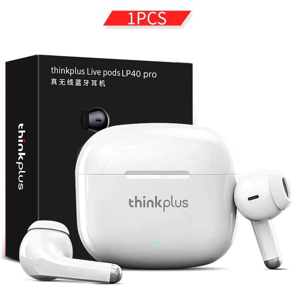 Fones De Ouvido Bluetooth Lenovo LP40Pro TWS Sem Fio Intra-Auriculares Estéreo Esportivos À Prova D'água Com Microfone Para Todos Os Telefones